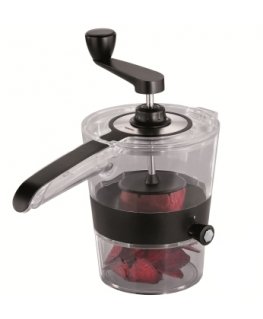 GEFU Spiralfix slicer Manual Black, Transparent Stainless steel