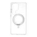 FoneKit Premium Kickstand MagSafe suderinama apsauginė dėklas su stovu, Samsung Galaxy S25 Ultra, skaidrus