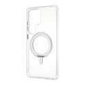 FoneKit Premium Kickstand MagSafe saderīgs aizsargapvalks ar statīvu, Samsung Galaxy S25 Ultra, caurspīdīgs