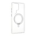 FoneKit Premium Kickstand MagSafe saderīgs aizsargapvalks ar statīvu, Samsung Galaxy S25 Ultra, caurspīdīgs