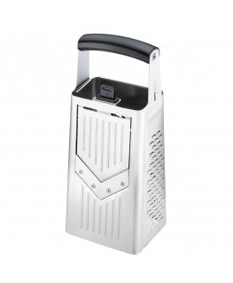 GEFU 10761 manual grater/spiralizer Box grater Black, Silver