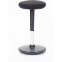 Stoo Round active chair, black frame / black fabric Stoo Round active chair, black frame / black fabric