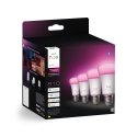 Смарт-лампа Philips Hue LED, белый и цветной амбиент, E27, 810 лм, упаковка из 4 штук Смарт-лампа Philips Hue LED, белый и цветной амбиент, E27, 810 лм, упаковка из 4 штук