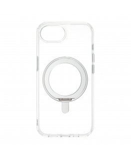 FoneKit Premium Kickstand MagSafe-yhteensopiva suojakuori jalustalla, iPhone 16e, läpinäkyvä
