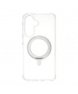 FoneKit Premium Kickstand MagSafe-yhteensopiva suojakuori jalustalla, Samsung Galaxy A36 / A56, läpinäkyvä
