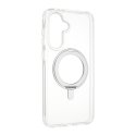 FoneKit Premium Kickstand MagSafe-yhteensopiva suojakuori jalustalla, Samsung Galaxy A36 / A56, läpinäkyvä