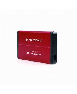 Gembird EE2-U3S-2-R storage drive enclosure HDD enclosure Red 2.5"