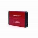 Gembird EE2-U3S-2-R cieto disku uzglabāšanas sistēma HDD korpuss Sarkans 2.5" Gembird EE2-U3S-2-R cieto disku uzglabāšanas sistēma HDD korpuss Sarkans 2.5"