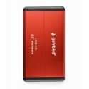 Gembird EE2-U3S-2-R saugojimo diskų korpusas HDD korpusas Raudona 2.5"