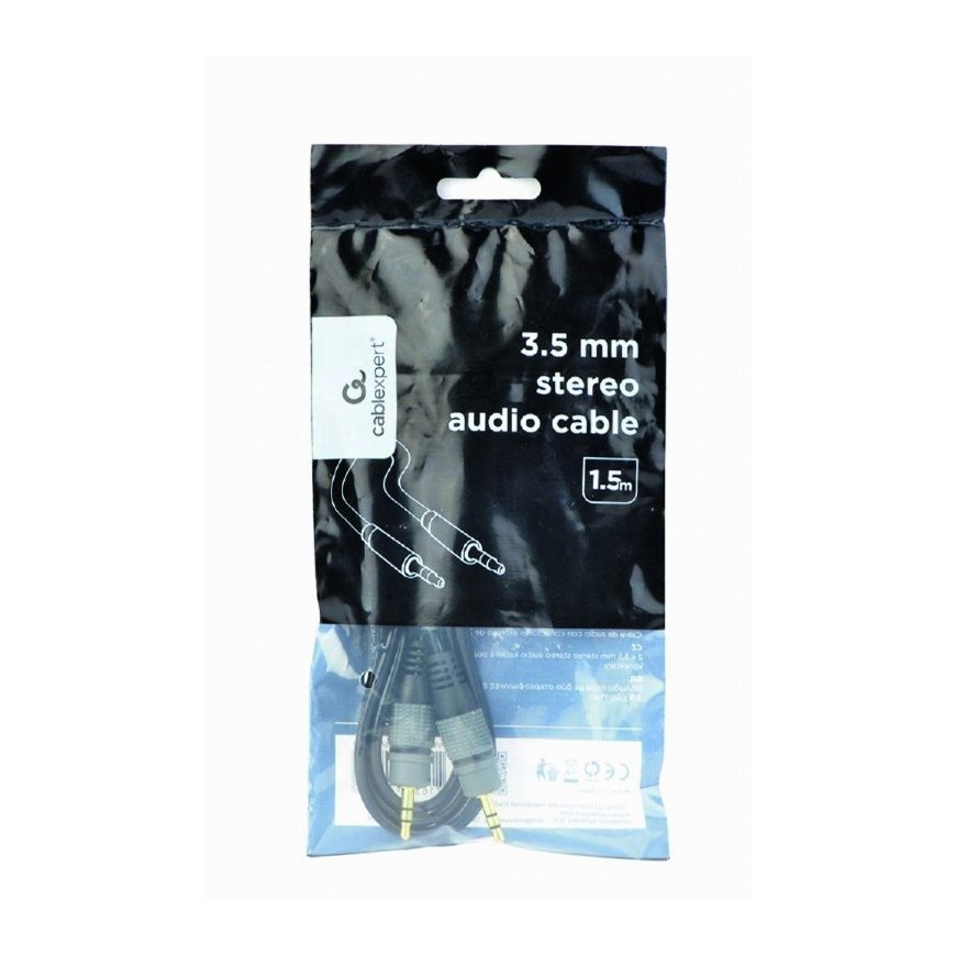 Gembird CCAP-3535MM-1.5M аудио кабель 1,5 m 3,5 мм Черный – 2