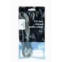 Gembird CCAP-3535MM-1.5M audio cable 3.5mm Black Gembird CCAP-3535MM-1.5M audio cable 3.5mm Black