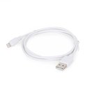 Gembird CC-USB2-AMLM-W-1M „Lightning“ kabelis Balta