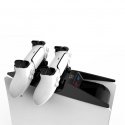 Dual charging station Dock for Sony Play Station 5 PS5 Controllers console shape Black White Dual charging station Dock for Sony Play Station 5 PS5 Controllers console shape Black White