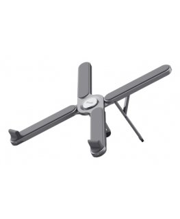 Trust Macy Notebook & tablet stand Алюминий, Серый 43,9 cm (17.3")