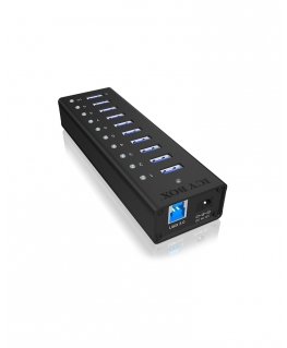 ICY BOX IB-AC6110 USB 3.2 Gen 1 (3.1 Gen 1) Type-B 5000 Мбит/с Черный