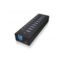 ICY BOX IB-AC6110 USB 3.2 Gen 1 (3.1 Gen 1) Type-B 5000 Mbit/s Melns ICY BOX IB-AC6110 USB 3.2 Gen 1 (3.1 Gen 1) Type-B 5000 Mbit/s Melns