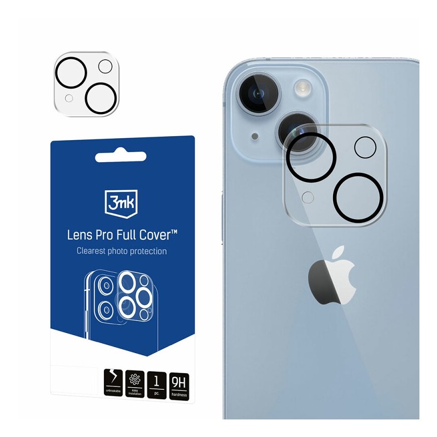 3mk Pro camera lens protection glass for iPhone 17 - Black – 2