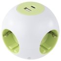 REV PowerGlobe Socket Cube 4-way USB white-gr.1,4m015408112 REV PowerGlobe Socket Cube 4-way USB white-gr.1,4m015408112