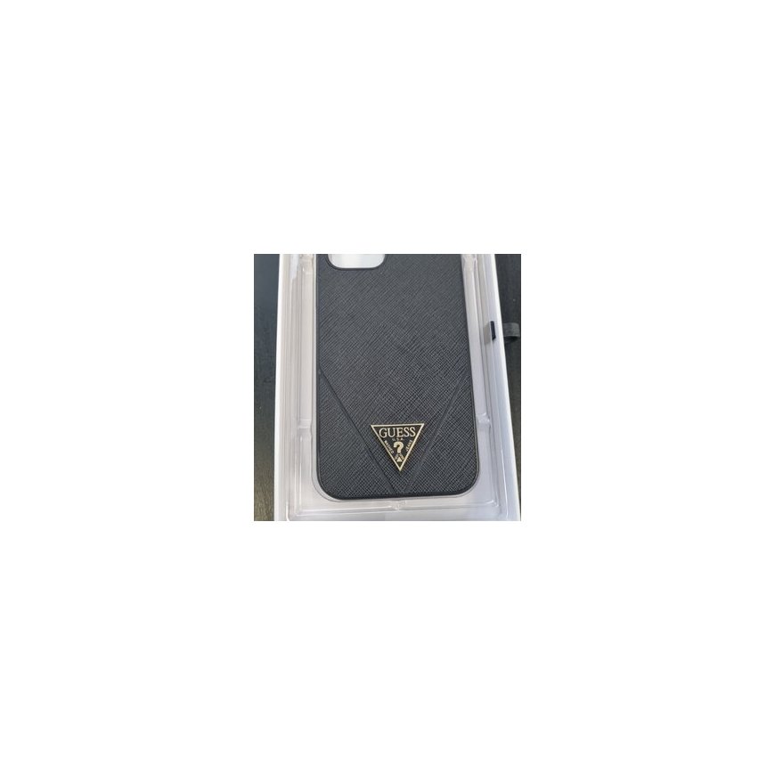 Case Guess 4G Triangle Logo MagSafe for iPhone 17 Pro black silv – 2