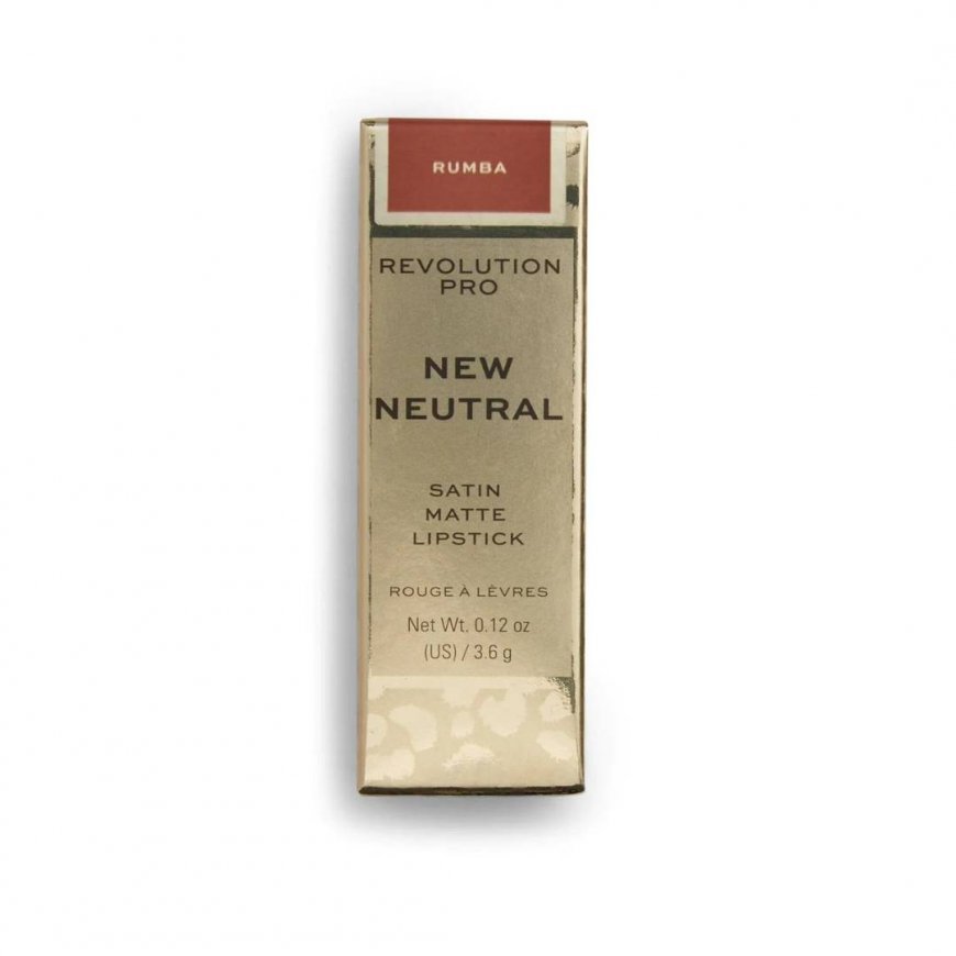 Revolution Pro, Neutral Satin, Matte, Cream Lipstick, Red, 3.6 g – 2