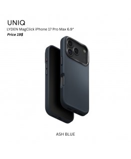 UNIQ Lyden Чехол для iPhone 17 Pro Max Magclick Зарядка Синий