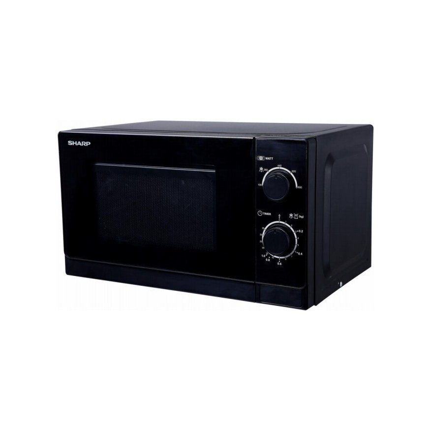 Sharp Home Appliances R-200BKW microwave Black Countertop 20 L 800 W
