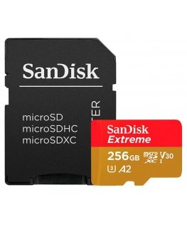SanDisk Extreme PLUS 256 GB MicroSDXC Klass 10