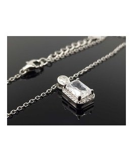 Brilio Silver Wonderful silver necklace with chain decoration NCL210WB