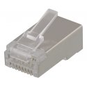 Deltaco RJ45 modulaariliitin laitekaapelille, Cat6a, suojattu, 20 kpl Deltaco RJ45 modulaariliitin laitekaapelille, Cat6a, suojattu, 20 kpl