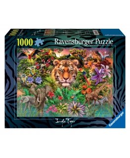 Ravensburger puzle 1000 tk: tīģeris džungļos