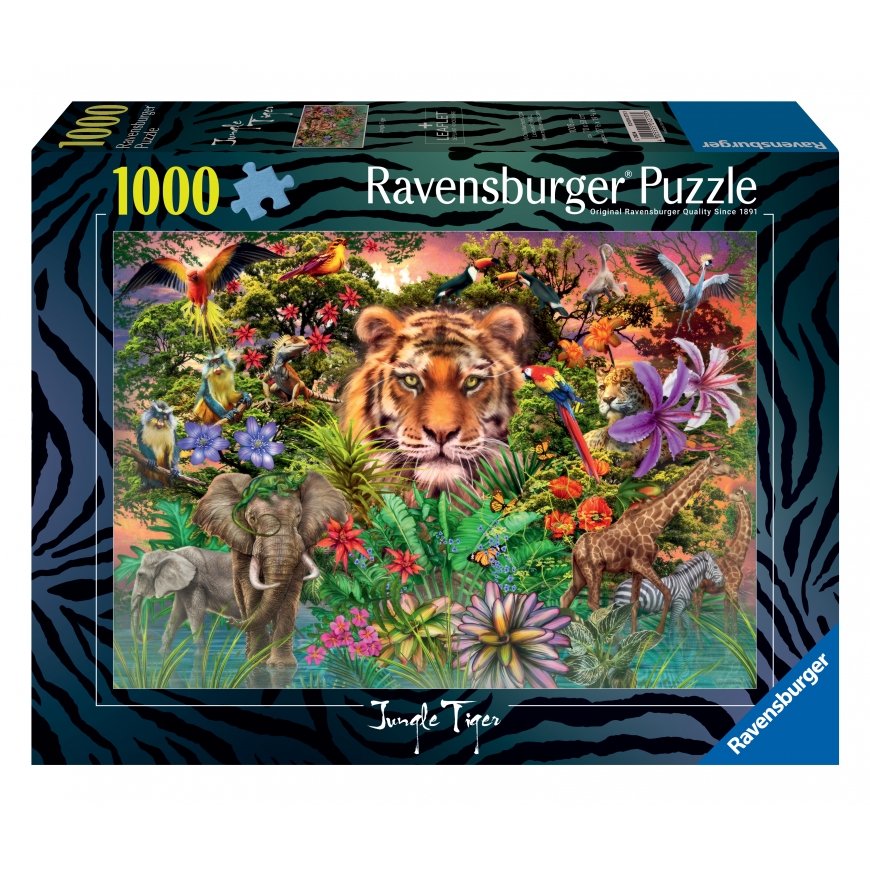 Ravensburger dėlionė 1000 vnt: tigro džiunglėse
