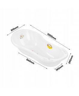 Static Control KEEEPER 0019 MARIA WINNIE Bathtub 100 cm with plug white