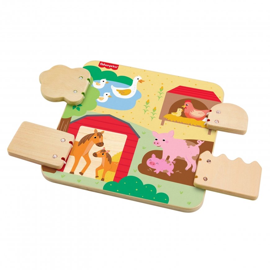 Fisher-Price Maatilan eläimet -puutaulu – 5