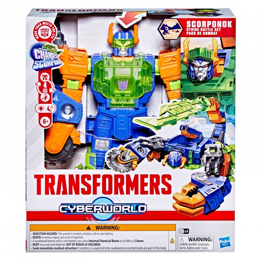 TRANSFORMERS Cyberworld hahmo Scorponok Strike Battle, 35 cm