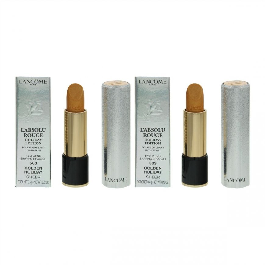 Lancome, L'Absolu Rouge, Sheer, Kreminis lūpu krāsa, 503, Zelta brīvdiena, 28 g – 2