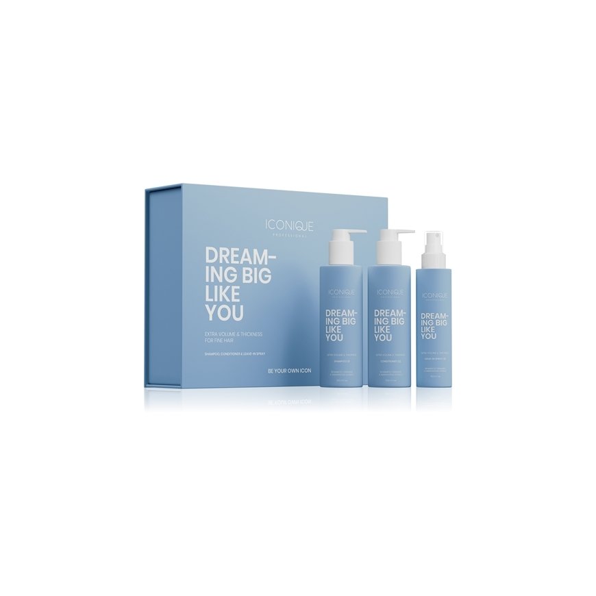 Iconique Professional „Dreaming Big Like You“ dāvanu komplekts plāniem matiem