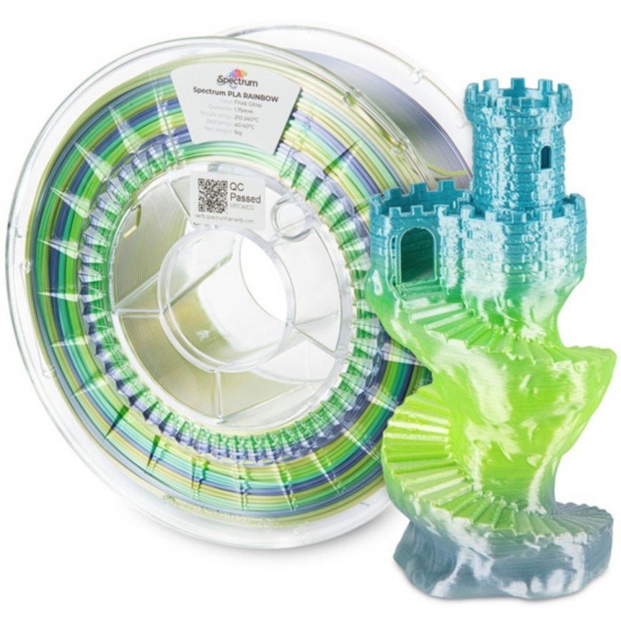 Spectrum Filaments 81019 3D printing material Polylactic acid (PLA), Silk Multicolour 1 kg