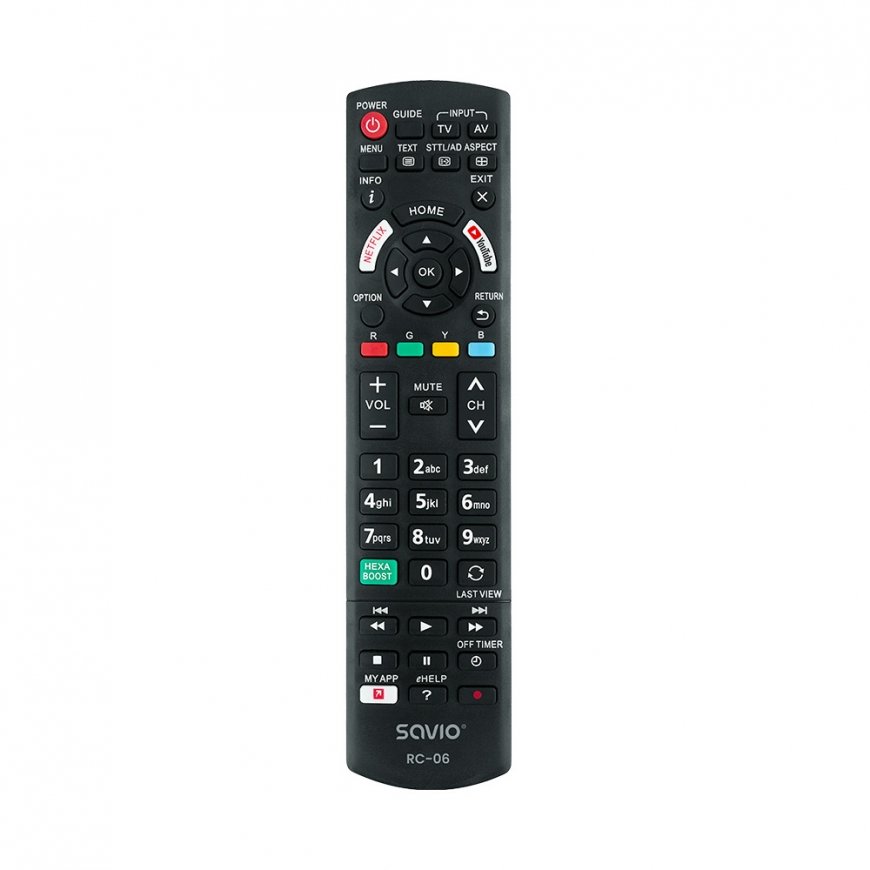 Savio RC-06 do TV Panasonic tālvadības