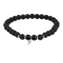 Onikso bead bracelet with angel wing Onikso bead bracelet with angel wing