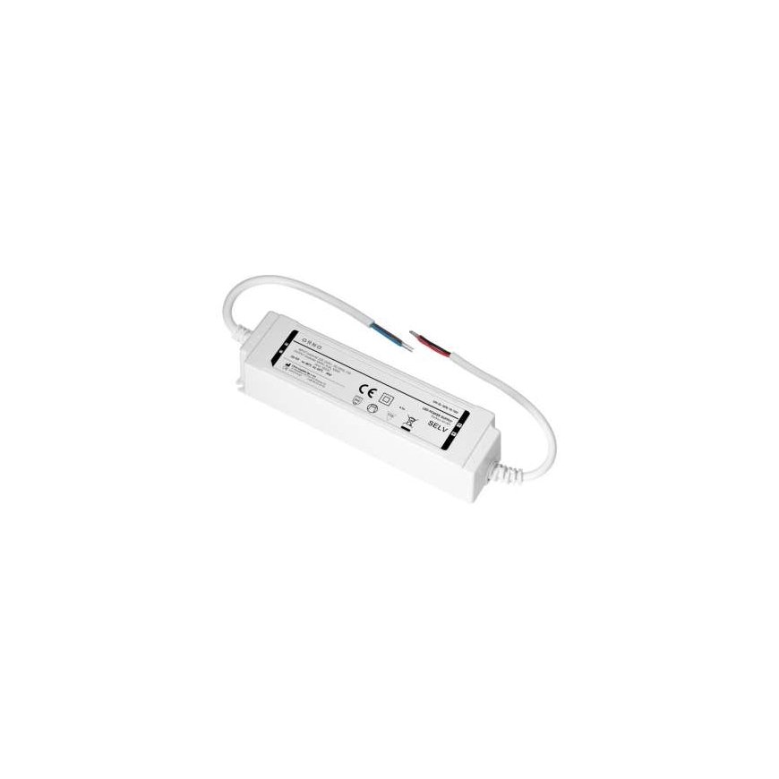 Orno LED-virtalähde IP67, tiivis, 12V, 100W, muovikotelo