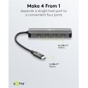 Goobay 76565 Slim 4-Port USB Hub, USB-C™ to USB-C™, 10 Goobay 76565 Slim 4-Port USB Hub, USB-C™ to USB-C™, 10