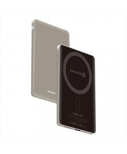 PD20W 5000mAh Power Bank MagLink Elite ar bezvadu uzlādi EVEP02PBME pelēks