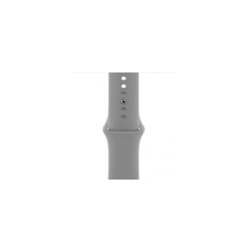 Universal JM LIQUID SILICONE -kotelo Apple Watch -rannekkeelle 42/44/45 Vaaleanharmaa
