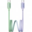 Kabelis USAMS Bicolor Series SJ756 PD 60W USB-C|USB-C 1.2m zaļš
