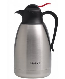 Stainless steel thermos 1.5 L, silver, 101330, KAMILLE