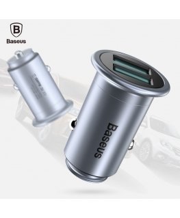 Universālais MINI T Dual U viedā automašīnas lādētājs 2.4A CCMNT-16 Hroms