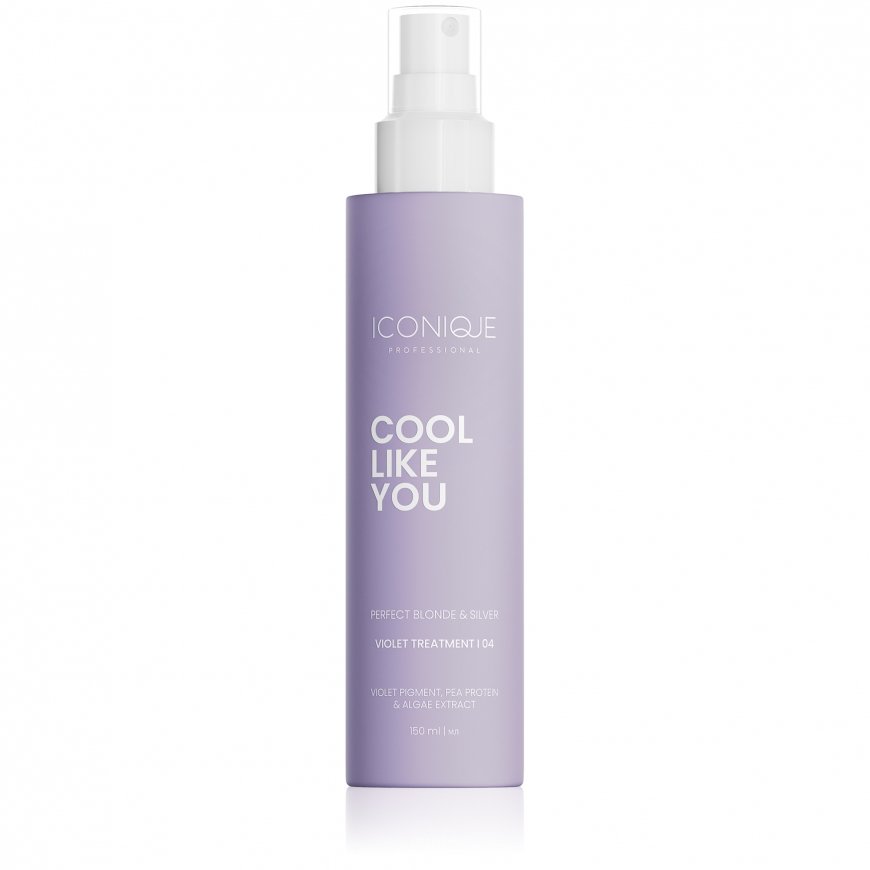 Ikoniline Professionaalne Nenuplaunama Toode Külmadele ja Sädelevale Heledale Juustele „Cool Like You“ (lilla protseduur) 150 ml – 2