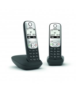 Gigaset A690 Duo Analoog-/DECT telefon Must