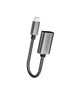 DUDAO Adapter USB L15T USB-C - Srebrny _20201102161516 USB kabelis USB 2.0 0,1 m USB C USB A Sudrabs