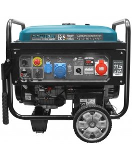 Könner & Söhnen KS 12-1E 1/3 ATSR mootor-generaator 8000 W 55 l Bensiin Must, Sinakasroheline
